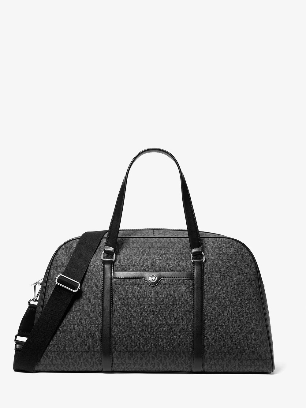 Michael Kors Black MK Logo Duffel with Adjustable Strap